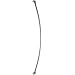 Shower Solutions 5-Feet Crescent Curved Shower Rod, Brushed Nickel