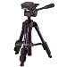 Velbon CX Mini, 3-Section Aluminum Tabletop Tripod with 3-Way Panhead and QB-4LC Quick Shoe, Max Height 25", Supports About 4 lbs. Black