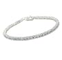 Cubic Zirconia Tennis Bracelet in Sterling Silver - Gems Couture