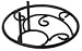 Evergreen Swirl Metal Garden Size Flag Holder