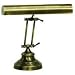 House of Troy Round Base Upright Antique Brass Piano Lamp
