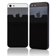 Sinjimoru Sinji Pouch Adhesive accessory pocket for all iPhone, iPod Touch, Galaxy S & Android smart phones - BLACK