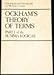 Ockham's Theory of Terms: Part 1 of the Summa Logicae