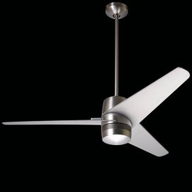 50" Velo Bright Nickel Hugger Ceiling Fan with Light Kit 50" Velo Bright Nickel Hugger Ceiling Fan with Light Kit