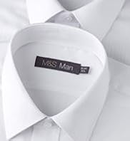 2 Pack Easycare Plain and Satin Striped Shirts