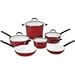 Cuisinart Elements 10-Piece Cookware Set, Red