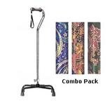 Drive Medical Aluminum Cane With Offset Handle Foam Rubber Grip - 1 ea