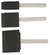 Industrial Grade 1XRK4 Foam Brush Set, Size 1/2/3 In, Pk 3
