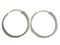 10mm 925 sterling silver hoop / sleeper earrings