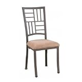 Powell Trent Light Textured Bronze Bistro Dining Side Chair, 2-Piece in 1-Carton
