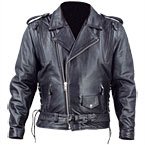 Motorcycle Jackets - Mens Vented Motorcycle Leather Jacket MJ417