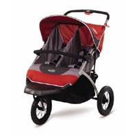 InStep Suburban Safari Double Jogging Stroller (red/grey)