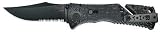 SOG Knives TridentPartSerrBlkTiNi/CP