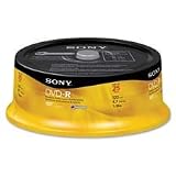 Sony Electronics : DVD-R, 16X, 4.7GB, Branded, 25/PK -:- Sold as 1 PK