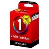 DOUBLE PACK - Lexmark ink Cartridge 1 N°1 No 1 - Colour for X2310, X2330, X2350, Z730, Z735