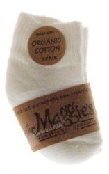 Maggie's Functional Organics - Athletic Infant-White - Kid Anklet & Athletic Socks 2 Pack