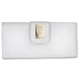 Women's Bi-Fold Dusty White/Light Gold Wrinkled Leather Wallet: Dusty White/Light Gold Wallet