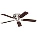 Kitchen & Housewares : Emerson CF805SORB Snugger Fan - Contemporary Oil-Rubbed Bronze Hugger Ceiling Fan 52" Blades
