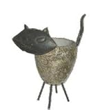 Kitchen & Housewares : Danya B FT230 Faux Rock and Metal Cat Pot Holder