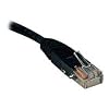 Tripp Lite N002-001-BK Cat5e 350MHz Black Molded Patch Cable RJ45M/M - 1ft