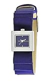 BCBGMAXAZRIA Fashion Collection Petite Plisse Satin Strap Blue Dial Women's watch #BG6344