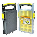 BOLTON TOOLS 8 1/2 inch 15 Bins Profeesional Organizer Carrier Storage Case - Tool box, Tool Case, Tool Chest