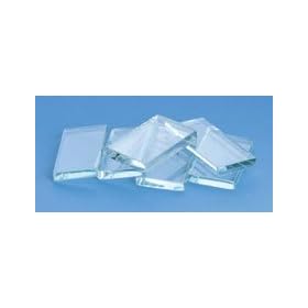 Glass Streak Plates; For mineral identification; L x W x D: 1 x 2 x 0.25 in.