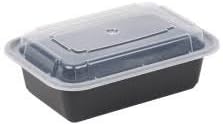 NC-838-B Versatainer 12oz Take Out Container &amp; Lid (10ct)