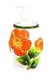 HIBISCUS 3-D Soap / Lotion Dispenser NEW