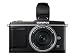 Olympus PEN E-P2 Systemkamera (12,3 Megapixel, 7,6 cm Display, Bildstabilisator) Kit inkl. 17mm Pancake Objektiv und EVF Sucher schwarz