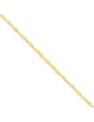 14k Gold 1.70mm Singapore Chain 30 Inches