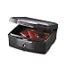 Sentry F2300 Fire-Safe Waterproof Chest w/Tubular Key, 33lbs, .36 Cu. Ft., Charcoal