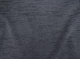 High End Ribbed Pewter Grey / blue Chenille Upholstery Fabric