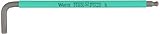 Wera Hexagon 950 SPKL L-key, BlackLaser, Ballpoint Hex Key 5mm x 154mm L-key (Pack of 10) by Wera