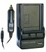Pentax Optio 450, Optio 550, Optio 555 - Replacement Battery Charger (Incl. Car Adapter)
