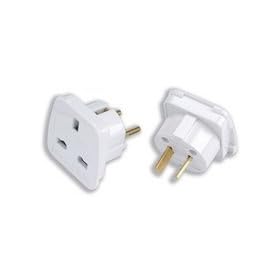 Tip.Tec: Travel Adaptor Set 2pcs (3pin to 2pin), Multinational UK to USA Europe Australia: suitable for visitors from UK/Ireland to USA, Americas, Asia, Australia, European countries(Albania Algeria Angola Argenita Austria Azores Bangladesh Belgium Bolivia Bosnia Brazil Bulgaria Burkina Faso Burundi Cameroon Canary Islands Cape Verde Channel Islands Chile China Comoros Congo Croatia Cyprus Denmark Djibouti Egypt Eritrea Finland France Gabon Germany Gibraltar Greece Greenland Guadeloupe Guinea Hungary Iceland India Indonesia Iran Iraq Isle of M an Israel Italy Kazakhstan Korean Kuwait Laos Lebanon Lithuania Luxembourg Macedonia Madagascar Madeira Mali Martinique Mauritania Mauritius Monaco Morocco Mozamique Nepal Netherlands Niger Norway Pakistan Paraguay Peru Philippines Poland Portugal Romania Russian Rwanda Senegal Somalia Spain Sudan Suriname Sweden Syria Thailand Togo Tunsia Turkey Uruguay Vietnam Yugoslavia(former) Zambia)