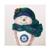 Seattle Mariners MLB Light-Up Musical Snowman Ornament (3)"