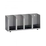 Review Dispense Rite  / Stainless Steel Cup and Lid Organizer (4 Section)