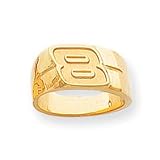 14k NASCAR Dale Earnhardt Jr. No. 88 Ladies Ring - Size 6.5