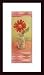Red Gerbera, Art Poster by Tim Coffey, with Wood Frame, poster size: 20