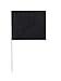 Marking Flag, Black, Blank, PVC, PK100