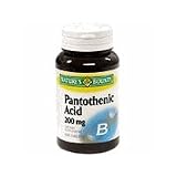 Pantothenic Acid 200 mg B5 Vitamin Supplement Tablets, By Natures Bounty - 100 Ea