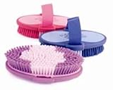 Desert Equestrian Equestria Oval Body Brush Assorted 6.75 Inches Pack Of 12 - 2171