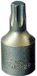 KTI21810 K Tool International 1/4" Drive Chrome Vanadium Steel Internal Torx Socket, T-10