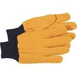 Boss Yellow Flannel Chore Gloves, Large by Boss