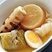 Oisix ひんやりおいしい夏おでん: 原料はすべて国産。鰹と昆布の天然ダシで旨みが引き立ちます。冷やしてめしあがれ。大根、ロールキャベツ、ゆで卵、ちくわ、手結びしらたき入り。■冷やしておいしい夏おでん大根、ロールキャベツ、ゆで卵、ちくわ、...