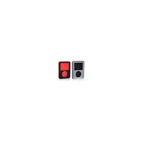Griffin FlexGrip Silicone Case with Screen Protector 2-Pack for iPod nano 3G (Black/Red and Clear/Black)