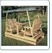 Deluxe Garden Glider with Green Canopy