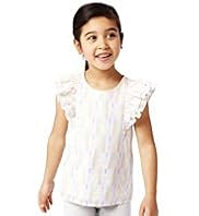 Autograph Pure Cotton Striped Top