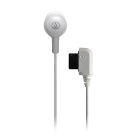 【クリックで詳細表示】audio-technica 平型端子携帯電話専用インナーイヤーヘッドホン ATH-CK1TD WH